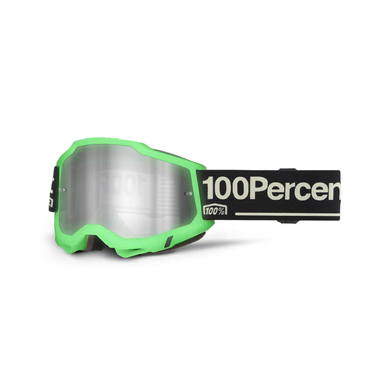 100% Accuri 2 Goggle Glow / Mirror Silver Lens