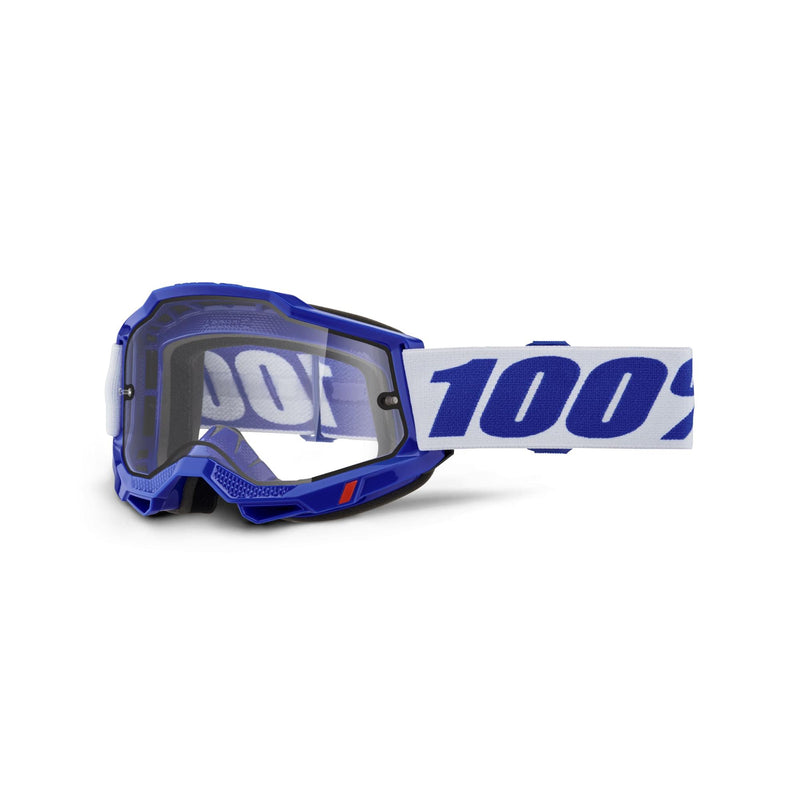 100% Accuri 2 Enduro Moto Goggles Blue / Clear Lens