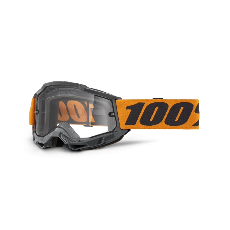 100% Accuri 2 Enduro Moto Goggles Orange / Clear Lens