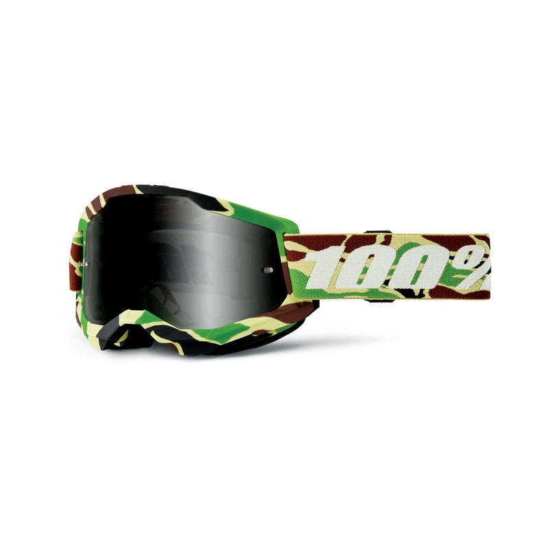 100% Strata 2 Sand Goggles War Camo / Smoke Lens