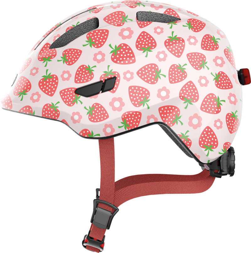 ABUS Smiley 3.0 LED Strawberry Helmet Pink