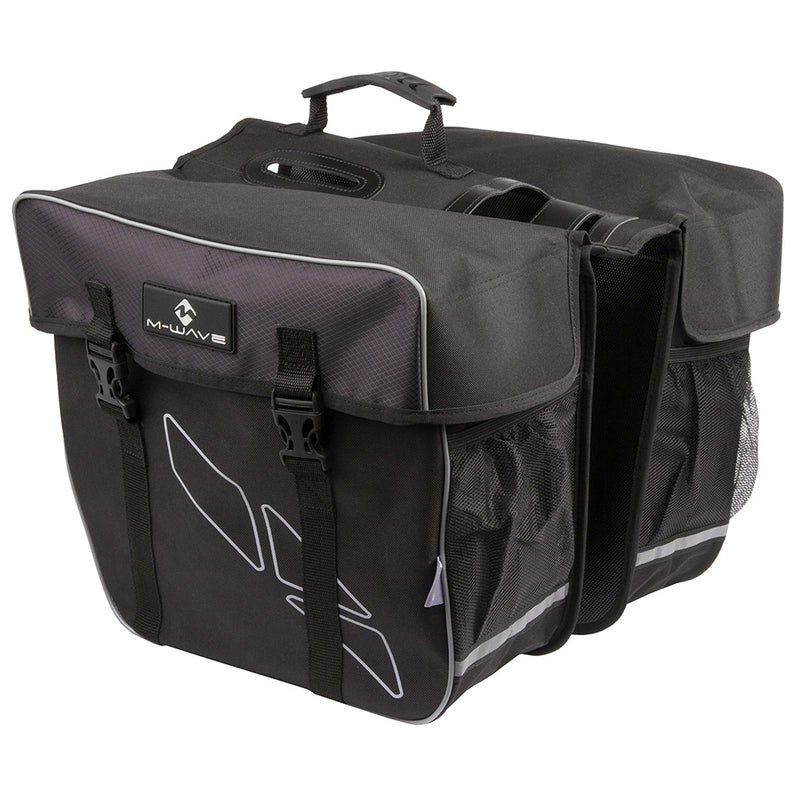 M-Wave Amsterdam Double Pannier Bag Black