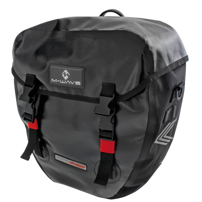 M-Wave Alberta Waterproof Pannier Bags Black