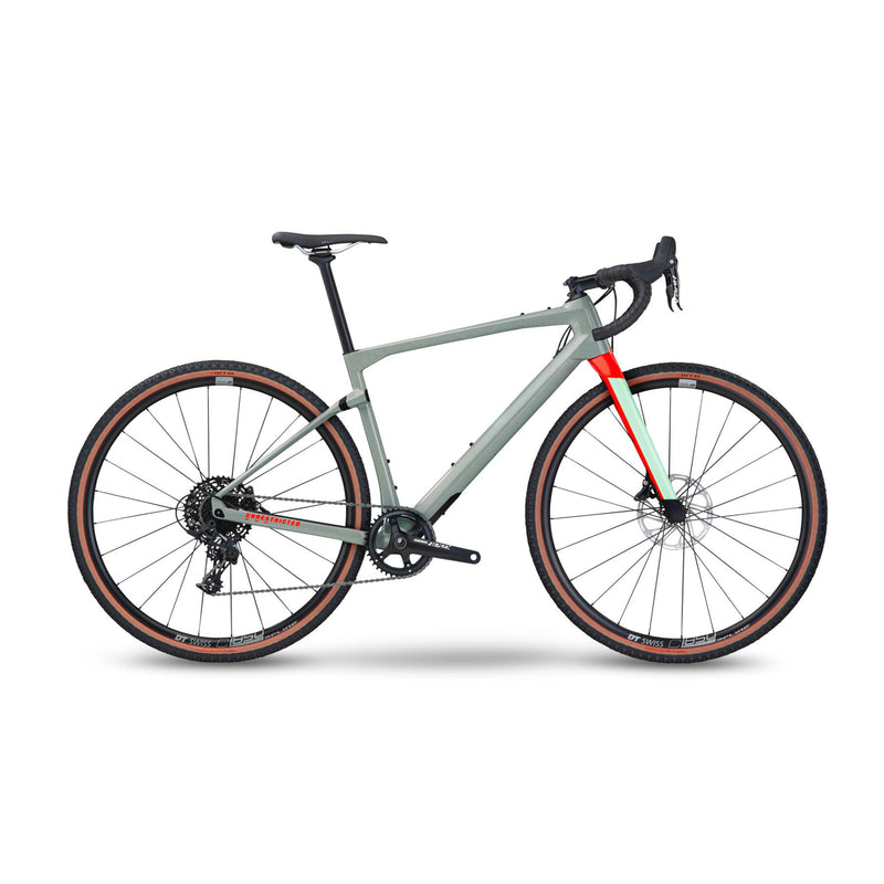 BMC 2022 Unrestricted One Apex 1 Bike Speckled Grey & Neon Red