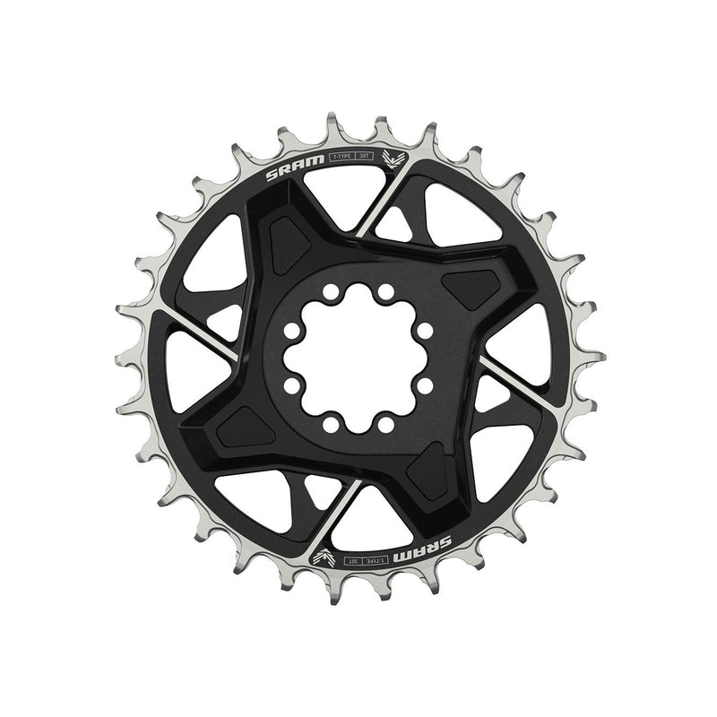 SRAM Chainring T-Type Direct Mount 3 MM Offset Eagle / Including 8 Bolts / X0 D1 Black