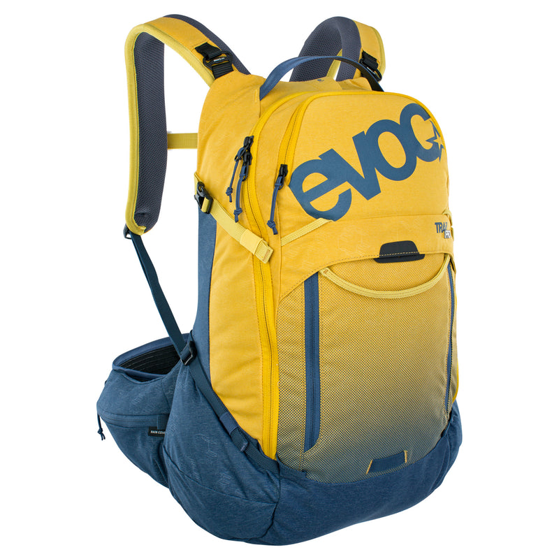 EVOC Trail Pro Protector Backpack Curry / Denim