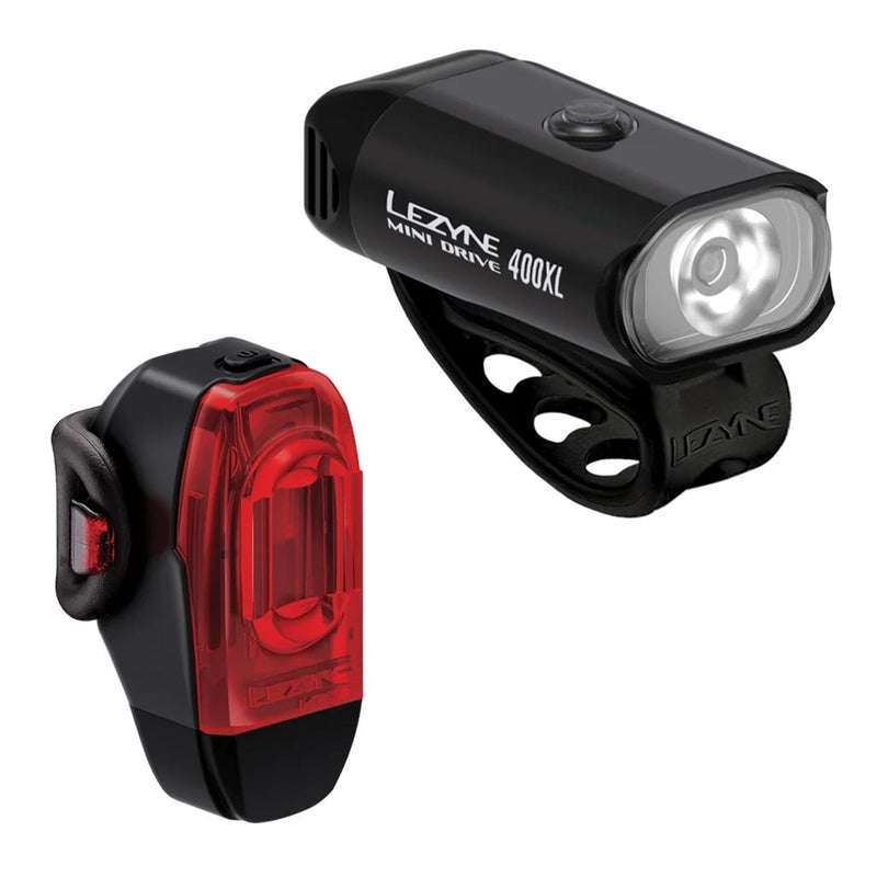 Lezyne Mini Drive 400Xl / KTV Drive+ Pair Black / Black