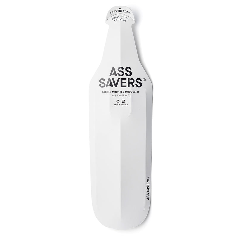 Ass Savers Big Flexible Rear Saddle Mounted White