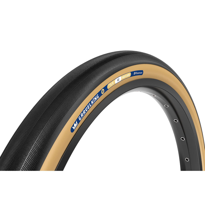 Panaracer TLR Gravelking Slick Plus TLR Gravel Tyre Black / Brown