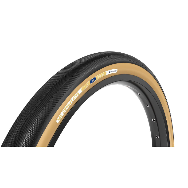 Panaracer TLR Gravelking Slick TLR Gravel Tyre Black / Brown