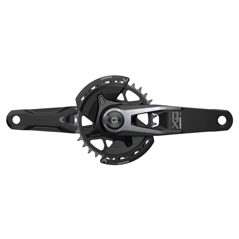 SRAM Crankset Powermeter X0 Eagle Spindle Q174 55 MM Chainline Dub MTB Wide Black 2-Guards 32T T-Type / BB Not Included Black