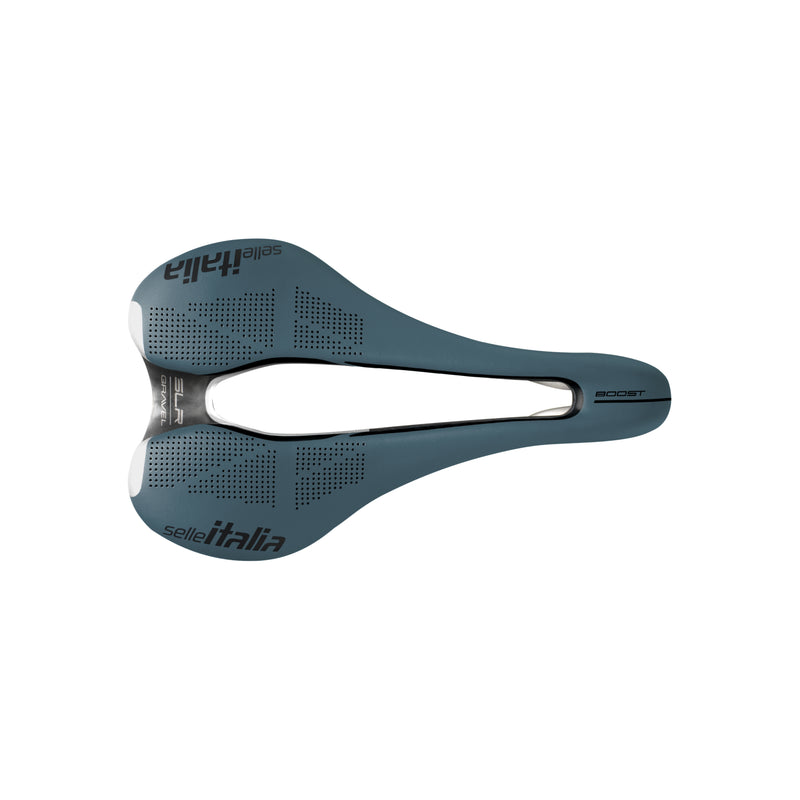 Selle Italia SLR Boost Gravel TI316 Superflow Saddle Blue Granite