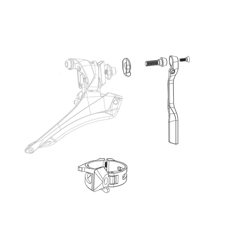 Sram Front Derailleur Spare Parts Kit Red AXS /Inc Limit Screws/Wedges Standard/Thin/Large And Fixation Bolt With Washer