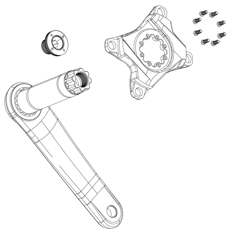 SRAM Single Impact / Bash Guard Kit For XX D1 / Including 1 Impact / Bash Guard / 2 Guard Bolts