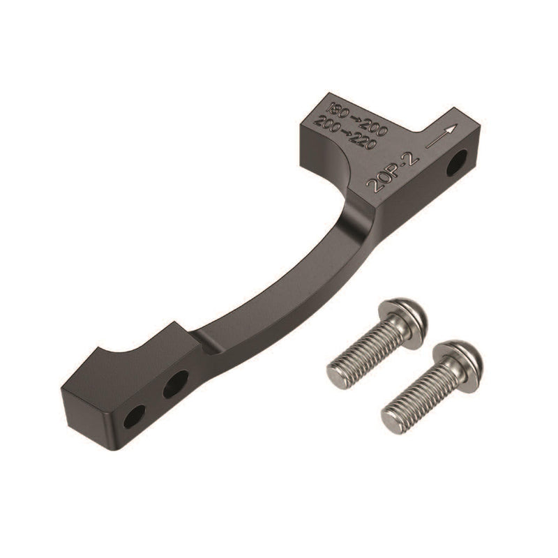 SRAM Post Bracket - 20 P 2 For Use With 200 MM And 220 MM Rotors Only 180 To 200 Or 200 To 220 / Includes Stainless Bracket Mounting Bolts