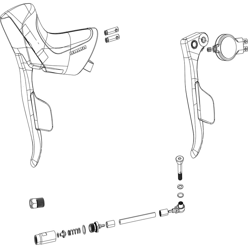 SRAM ED Exchange Kit Shifter And Brake Force ETAP D2 AXS Disc Left / Including Hood