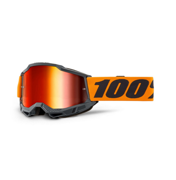 100% Accuri 2 Goggles Orange / Mirror Red Lens