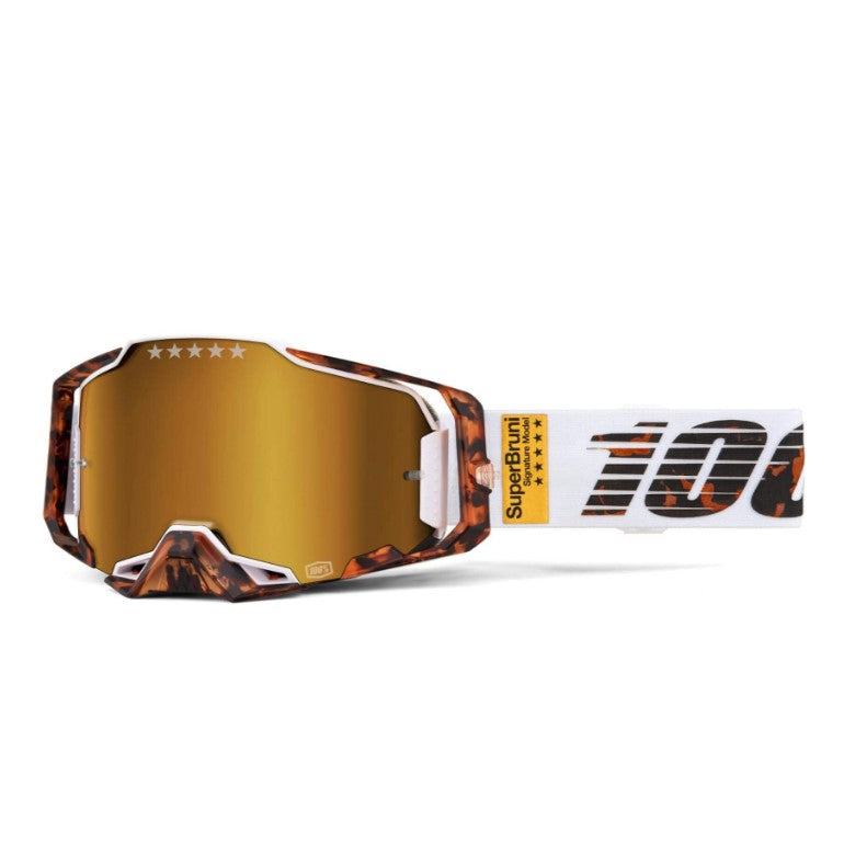 100% Armega Goggles Limited Edition Bruni Special White