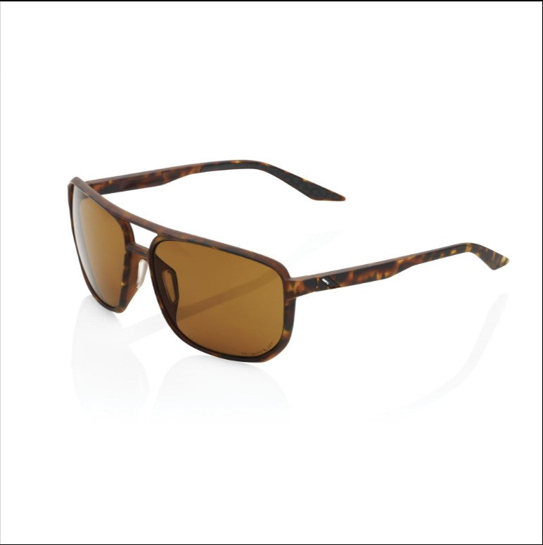 100% Konnor Glasses Soft Tact Havana / Bronze Peakolar Lens