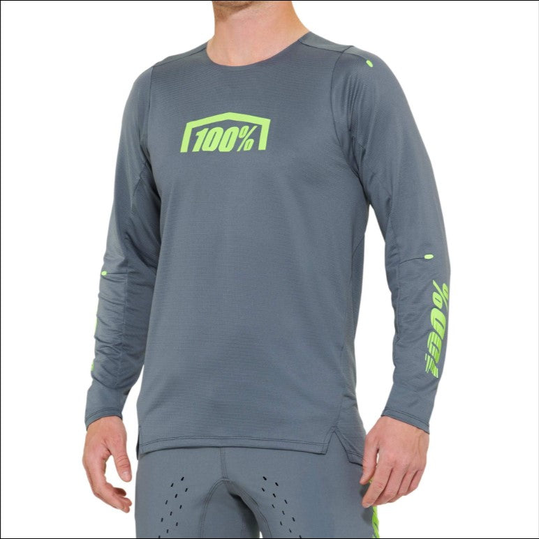 100% R-Core X Long Sleeve Jersey Grey