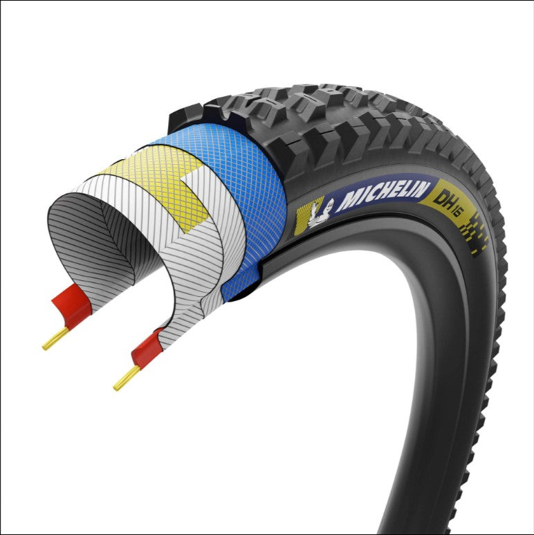 Michelin DH16 Racing Line Tyre Blue / Yellow