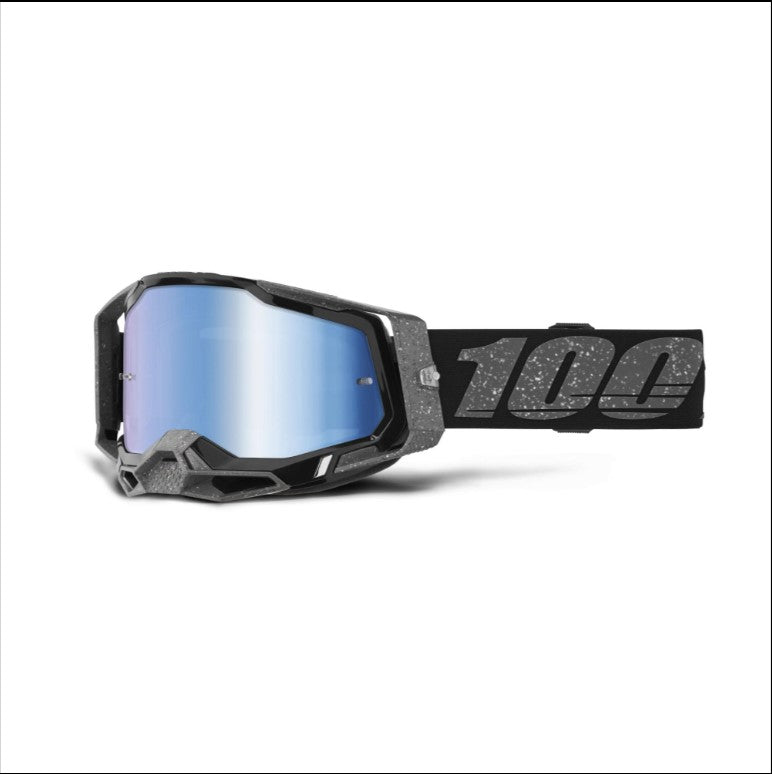 100% Racecraft 2 Goggle Kos / Mirror Blue Lens