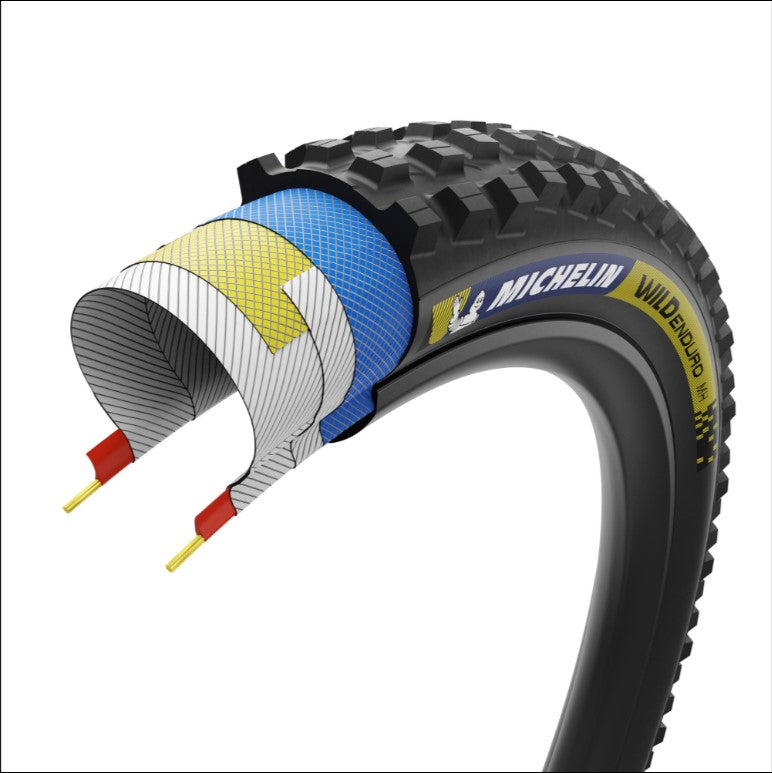 Michelin 63-584 Wild Enduro MH Racing Line Tyre Blue / Yellow