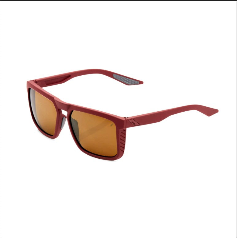 100% Renshaw Glasses Soft Tact Crimson / Bronze Lens