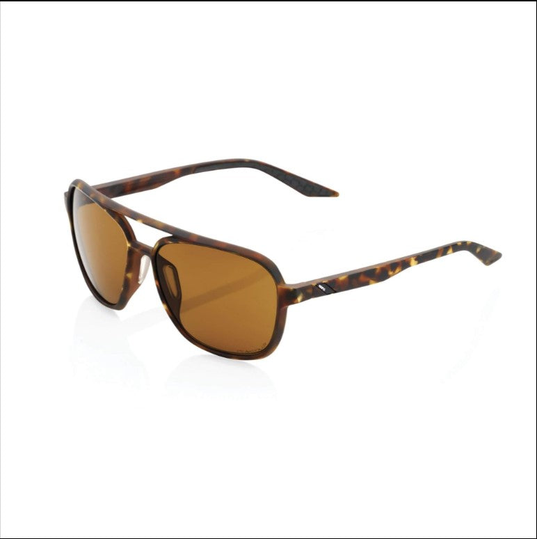 100% Kasia Glasses Soft Tact Havana / Bronze Peakolar Lens