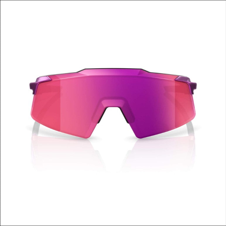 100% Aerocraft Glasses Gloss Purple Chrome / Purple Multilayer Mirror Lens