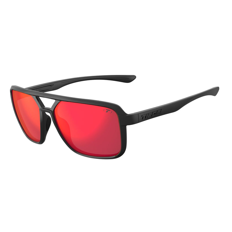 Tifosi Salto Single Lens Sunglasses Blackout Smoke Red