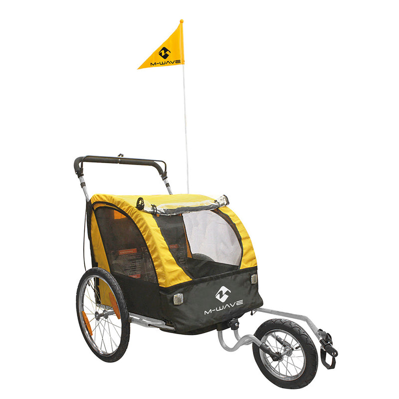 M-Wave Stalwart 3 In 1 Trailer Yellow