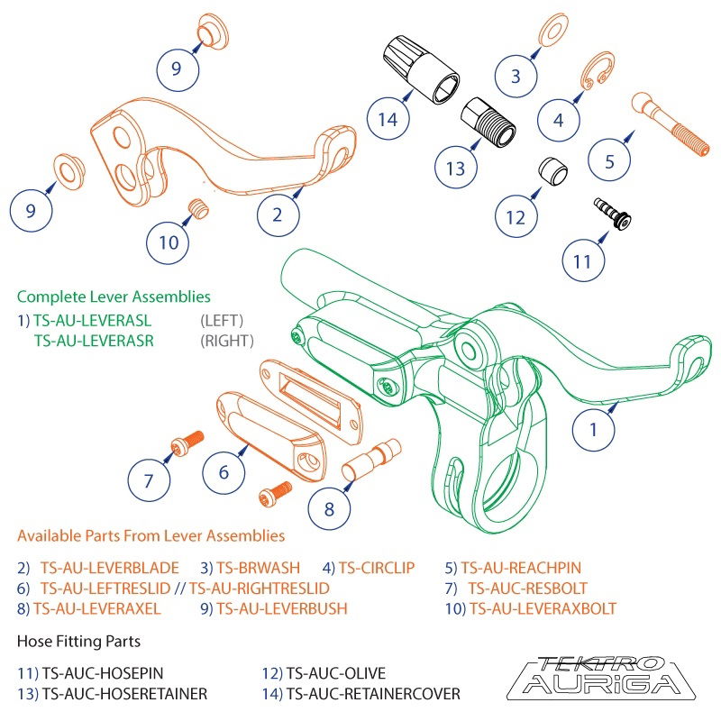 Tektro CirClip Silver