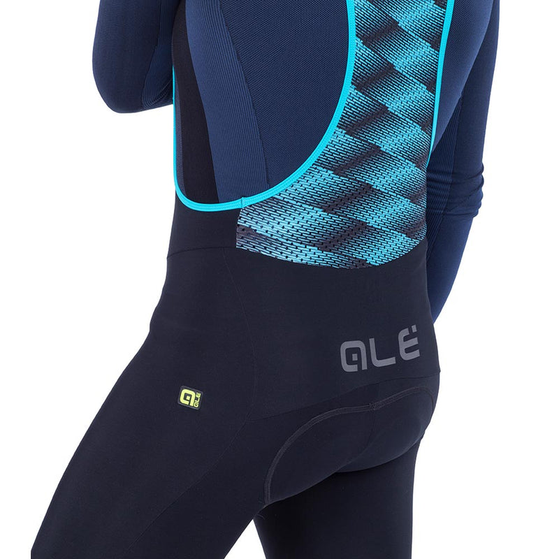 Ale K-Atmo 2.0 Klimatik WR Bibtights Black / Cyan