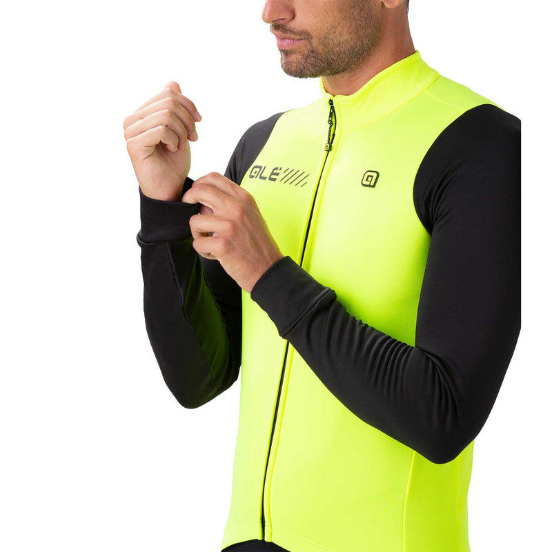 Ale Clothing Fondo 2.0 Solid Long Sleeves Jersey Yellow