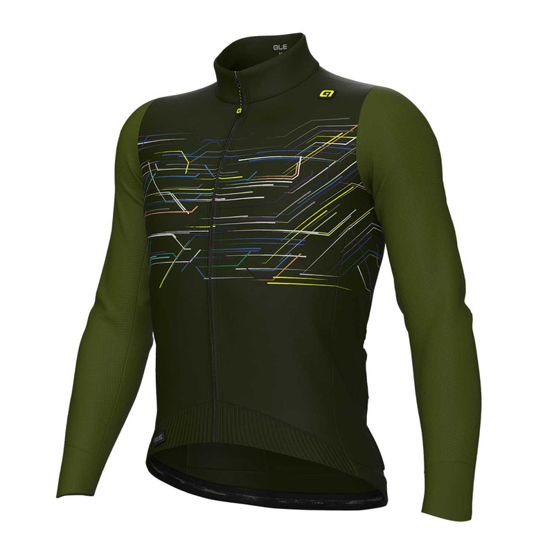 Ale Clothing Megabyte PR-E Long Sleeves Jersey Green