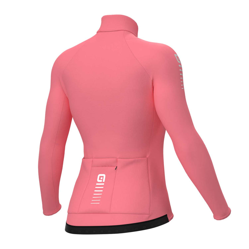 Ale Clothing Warm Race R-EV1 Ladies Long Sleeves Jersey Pink