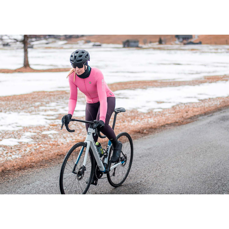 Ale Clothing Warm Race R-EV1 Ladies Long Sleeves Jersey Pink