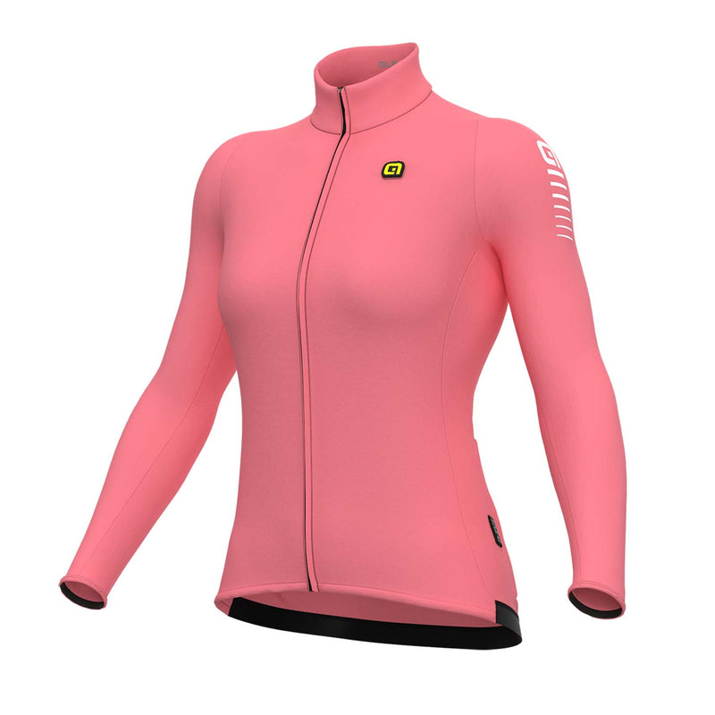 Ale Clothing Warm Race R-EV1 Ladies Long Sleeves Jersey Pink