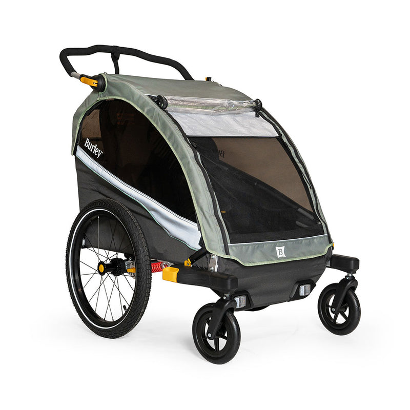 Burley D'Lite X Bike Trailer / Stroller Double Green