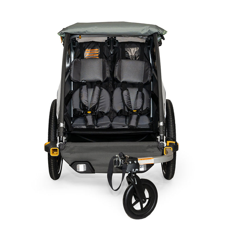 Burley D'Lite X Bike Trailer / Stroller Double Green