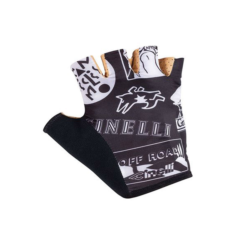 Cinelli Supercorsa Pattern Short Fingered Gloves Black