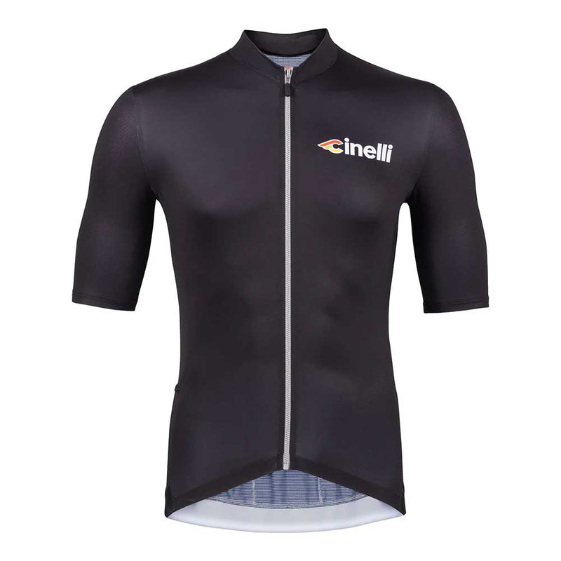 Cinelli Tempo Zipped Short Sleeves Jersey Black