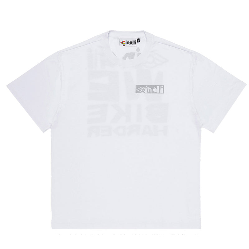 Cinelli We Bike Harder T-Shirt White