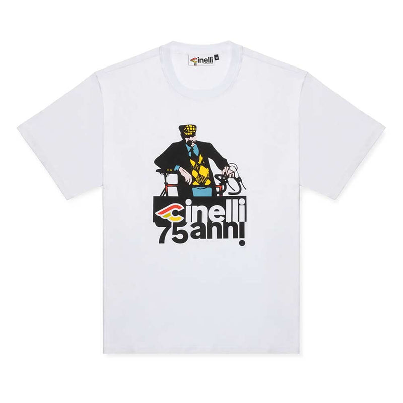 Cinelli Classic Short Sleeve 75th Anniversary T-Shirt White