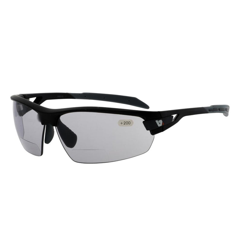 BZ Optics Pho Cat1-Cat3 Polarised Bi-Focal Photochromic Lenses Matt Black