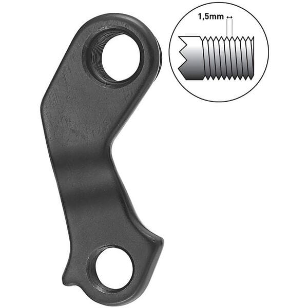 M Part GH-099 Gear Hanger KTM / Direct Mount M12 1.5 Black Alloy