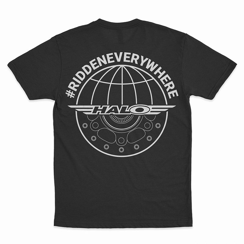 Halo Globe Logo T-Shirt Black