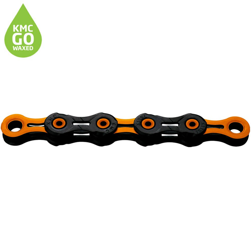 KMC X11 DLC Pre-waxed 118 Links Chain Black / Orange