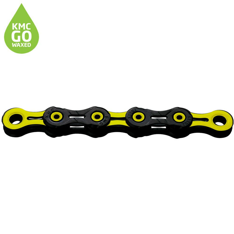 KMC X11 DLC Pre-waxed 118 Links Chain Black / Yellow